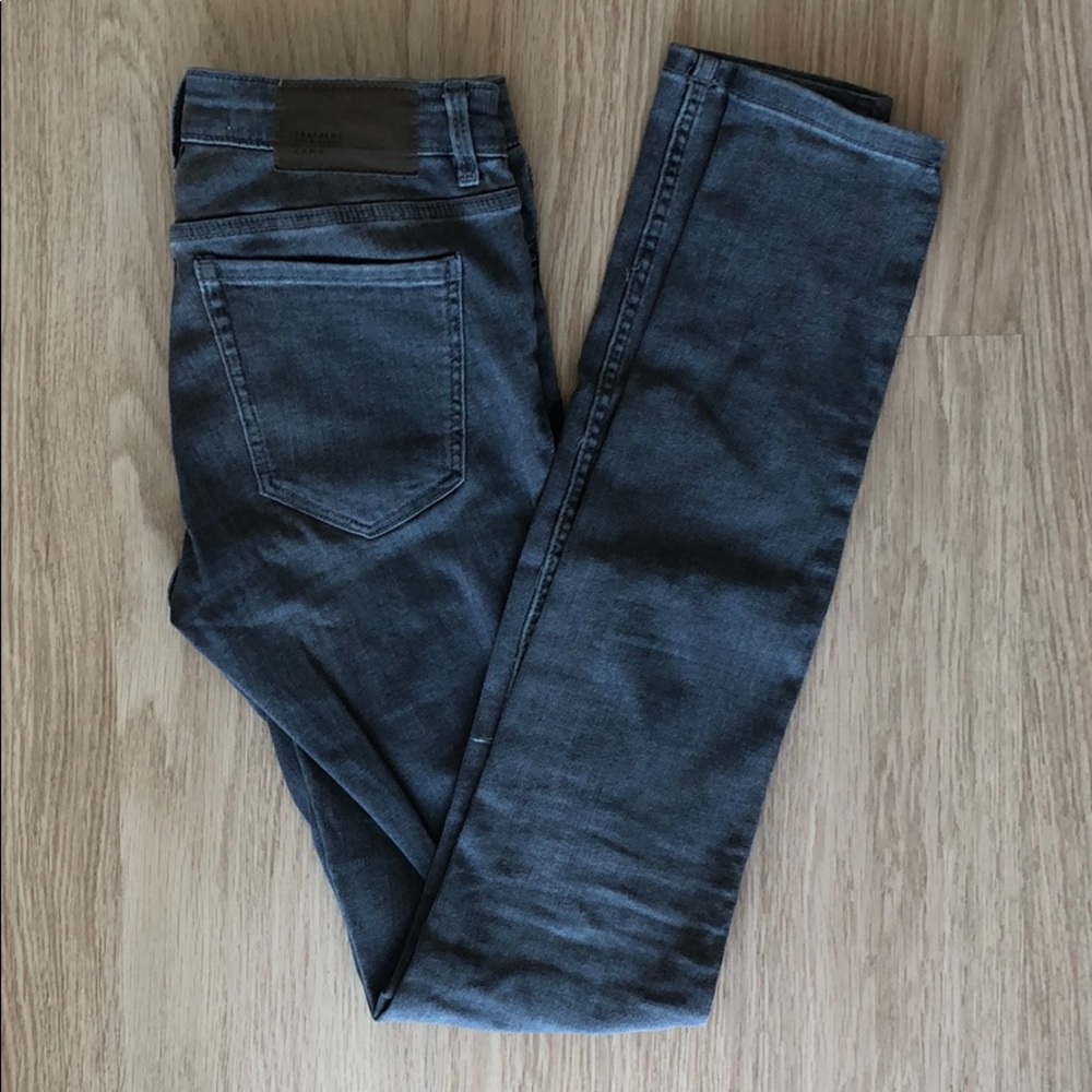 Zara Trafaluc Grey Distressed Jeans
